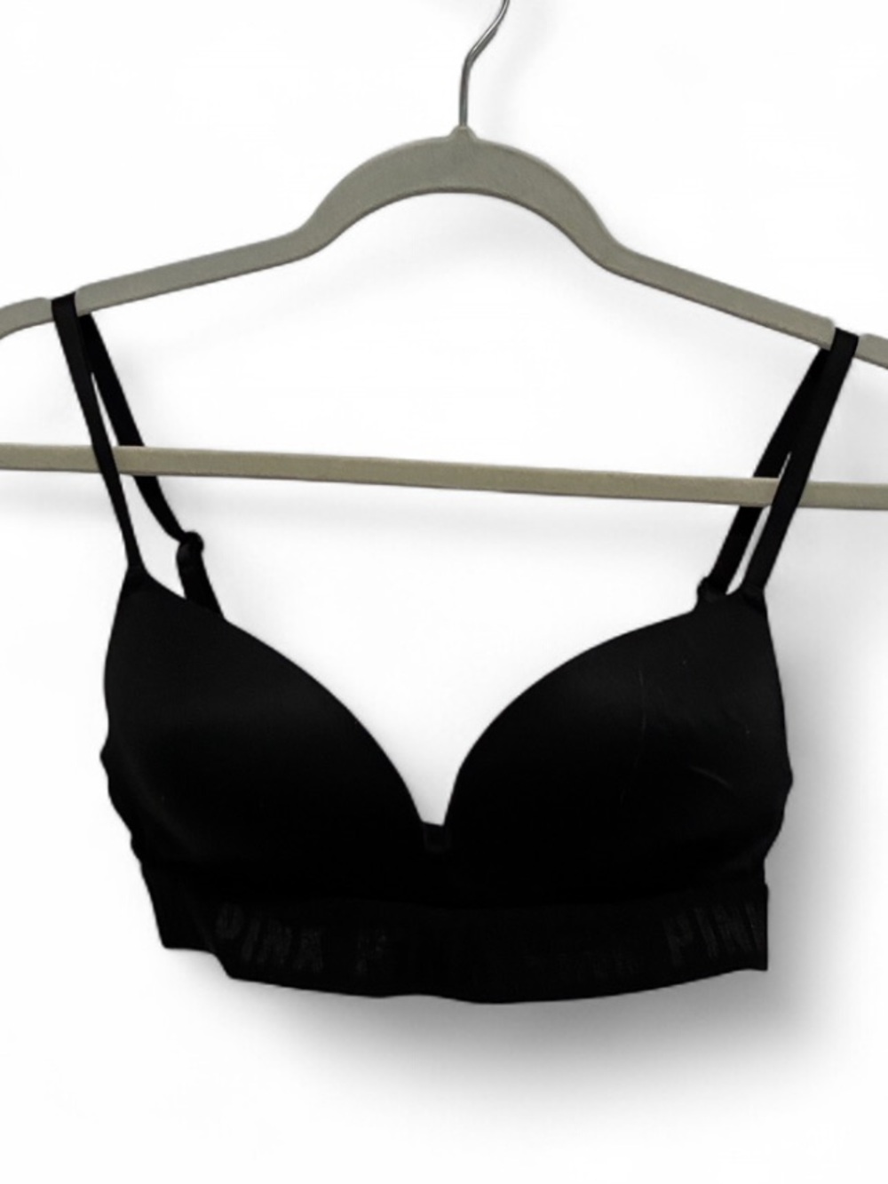 Pink Victoria’s Secret Wear Everywhere Wireless Push Up Black Bra